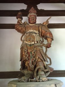 These intimidating looking guys are guardians to protect Buddha and his followers.